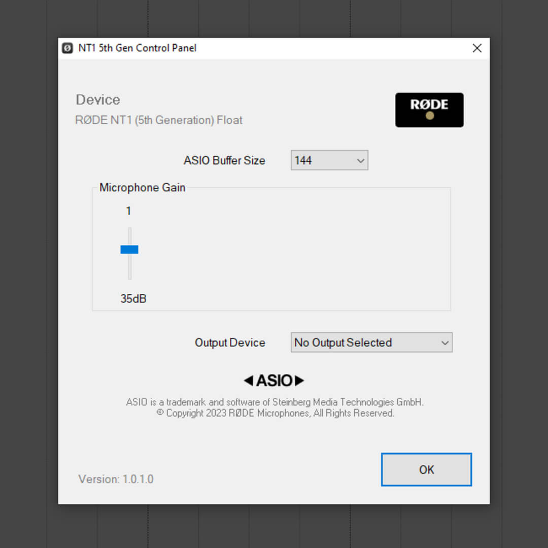 NT1 5th Generation ASIO setup