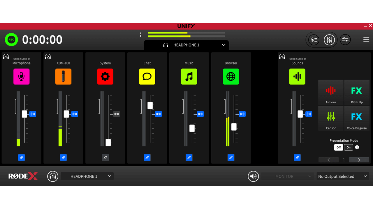 Creating a custom submix in UNIFY