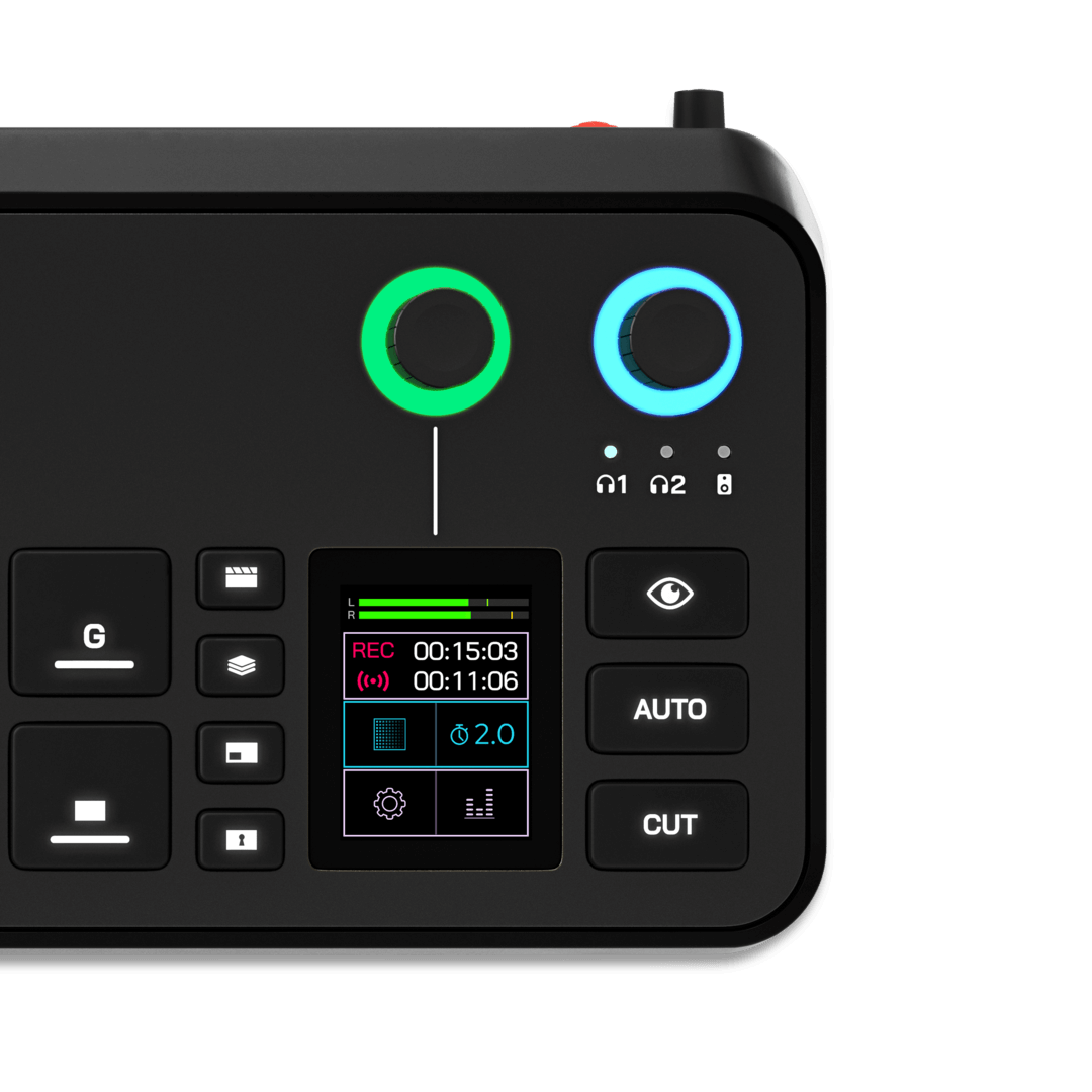 RØDECaster Video interface closeup